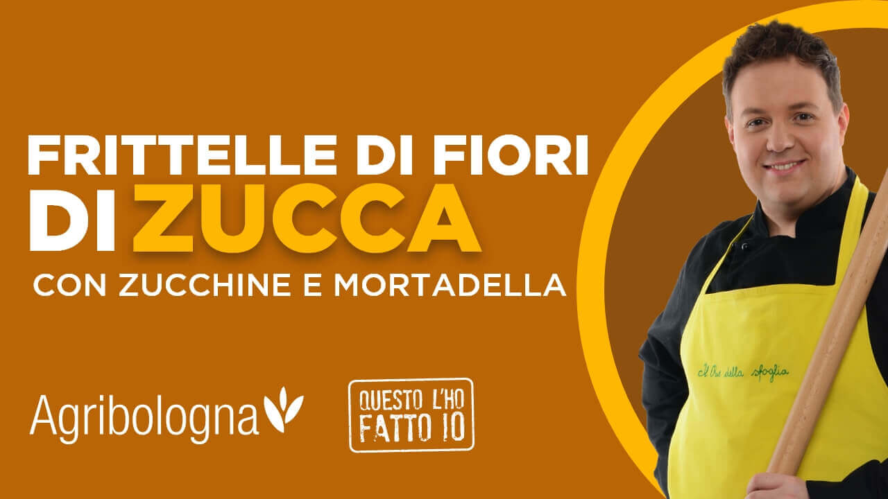 Frittelle di fiori di zucca con zucchine e mortadella