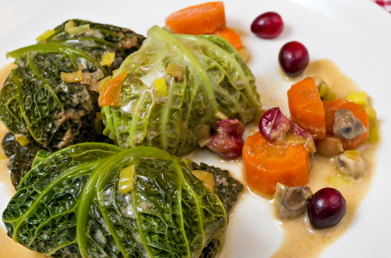 Involtini di verza e riso