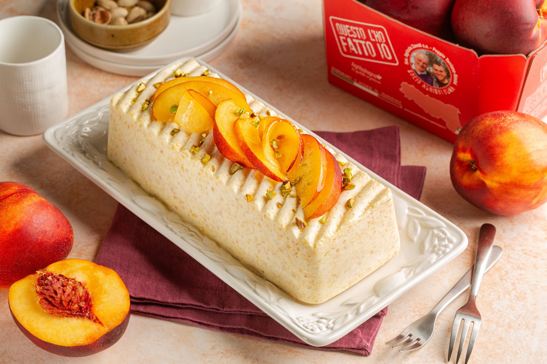 Semifreddo alle pesche