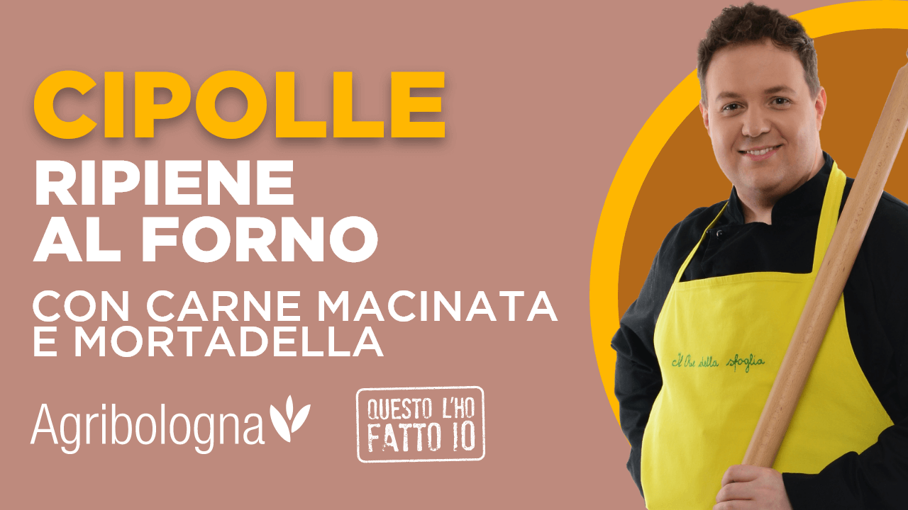 Cipolle ripiene al forno con carne macinata e mortadella