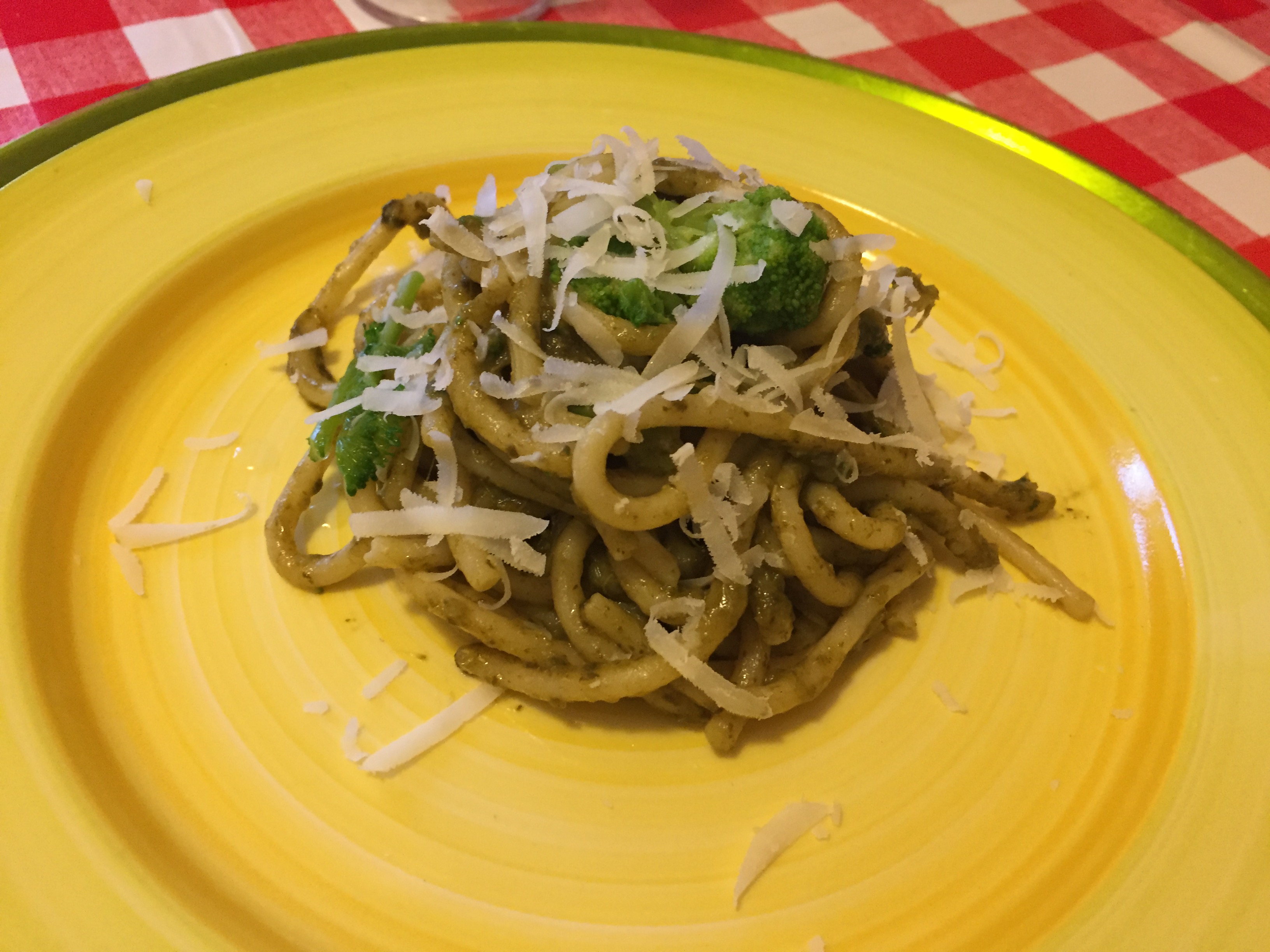 Pici con crema di cime di rapa