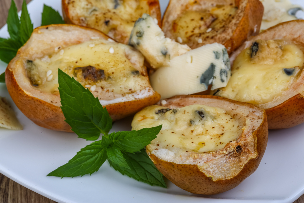 Pere e Roquefort al forno