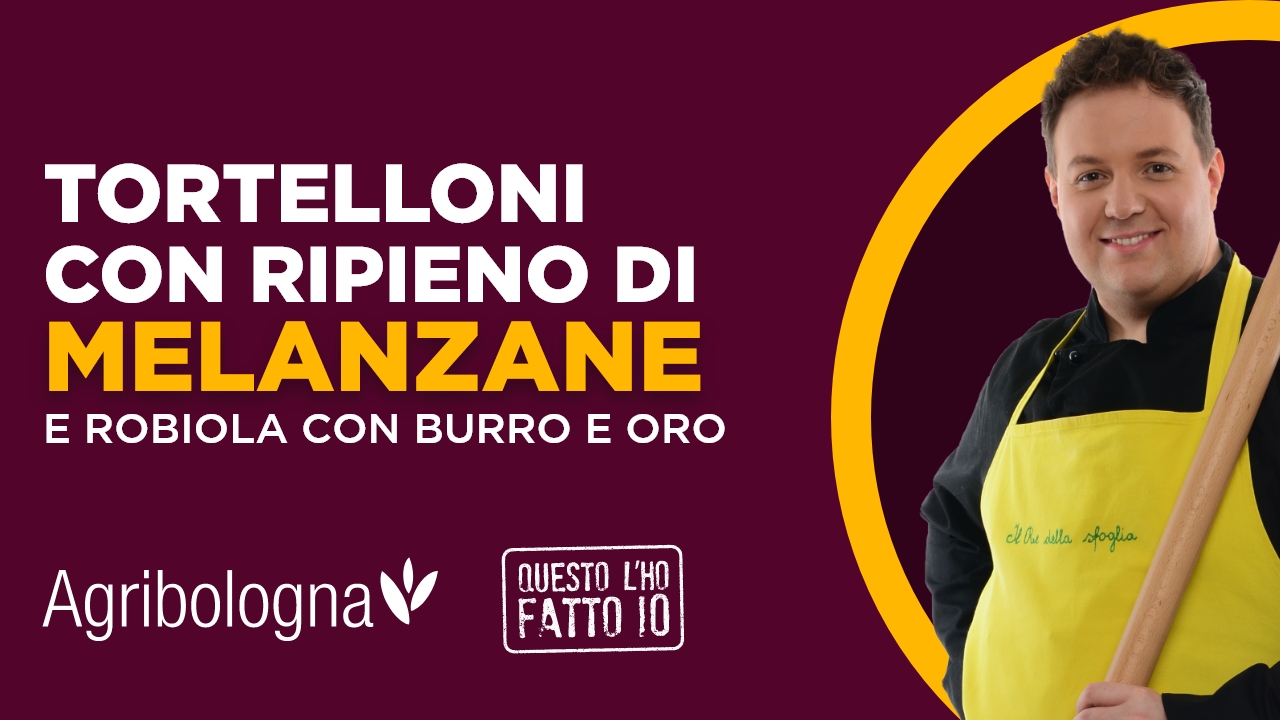 Melanzanini burro e oro con ripieno di melanzane e robiola