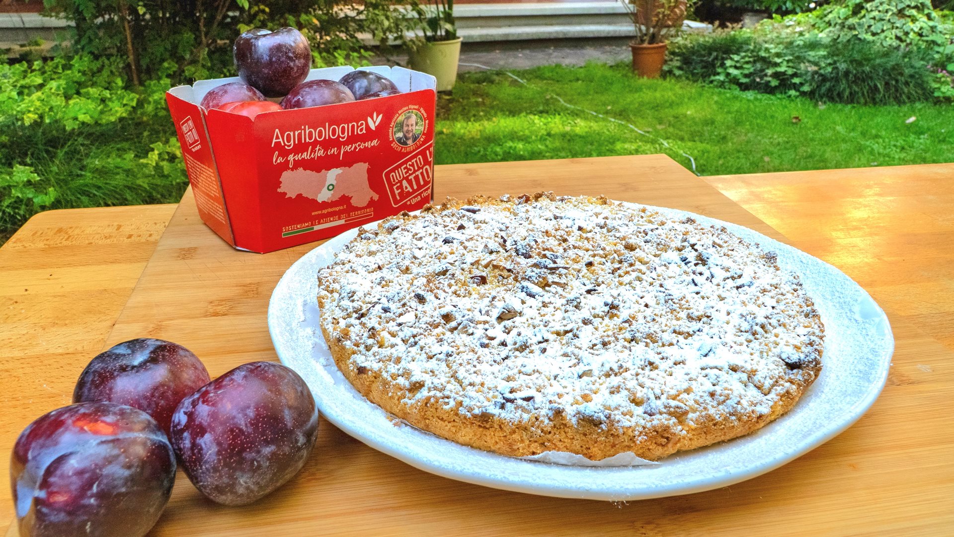 Sbrisolona con marmellata di susine