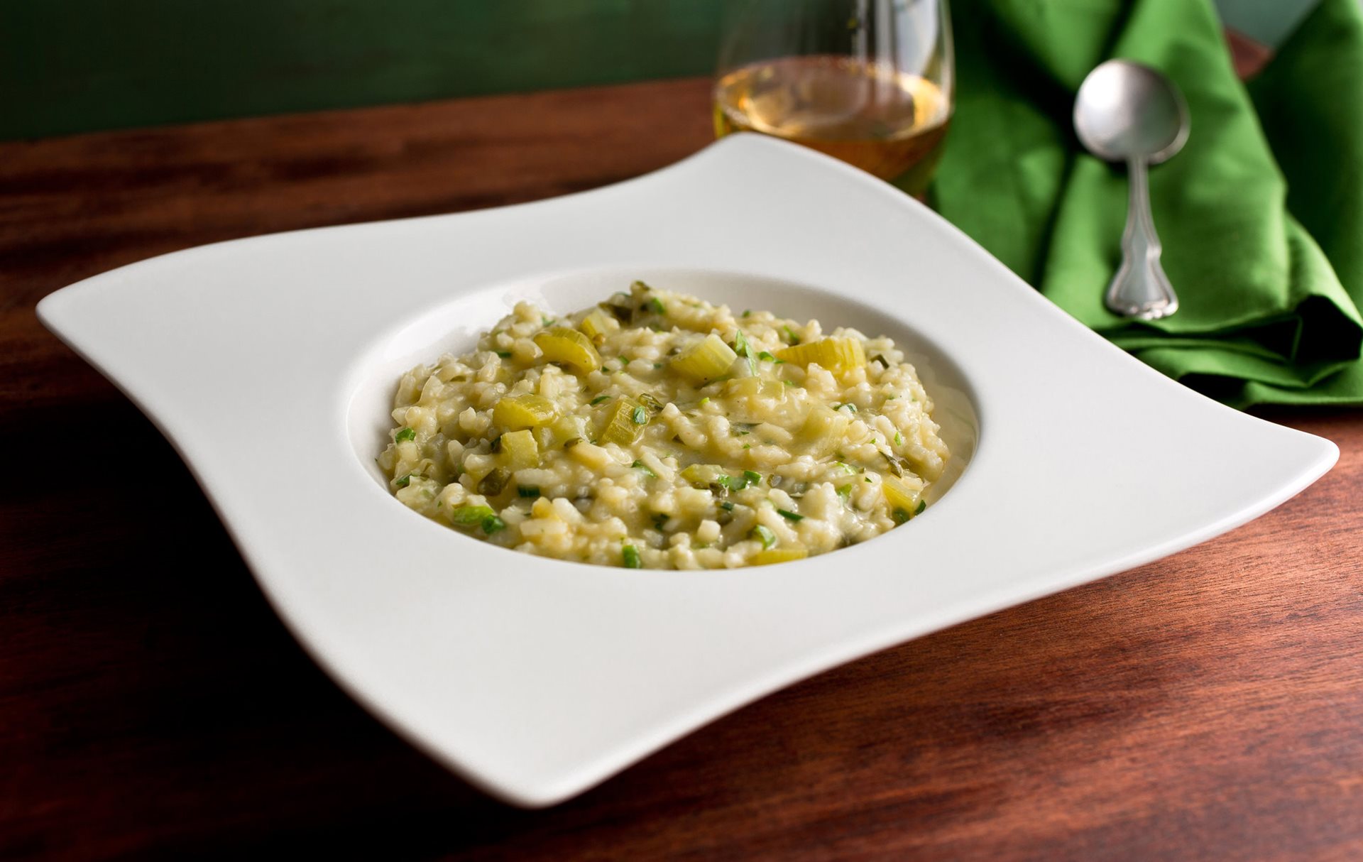 Risotto gorgonzola e sedano