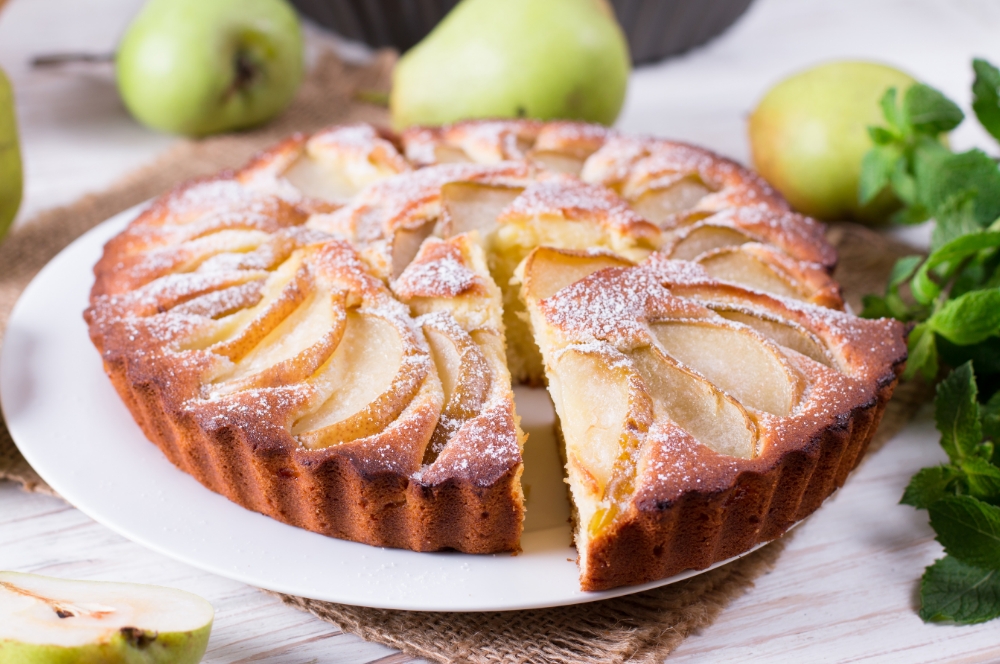 Torta di pere e mandorle