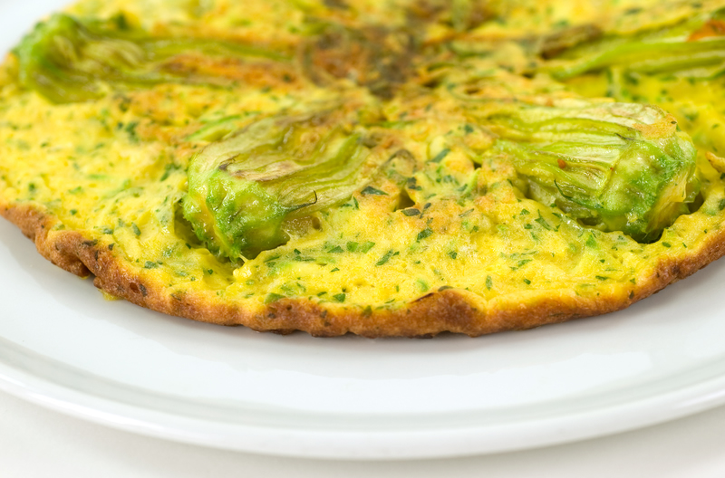 Frittata ai fiori di zucchina