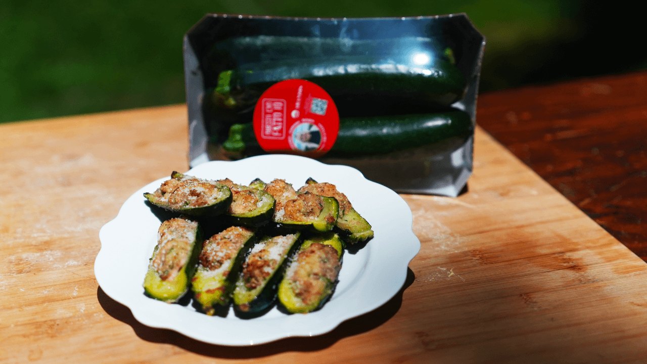 Zucchine ripiene al forno gratinate