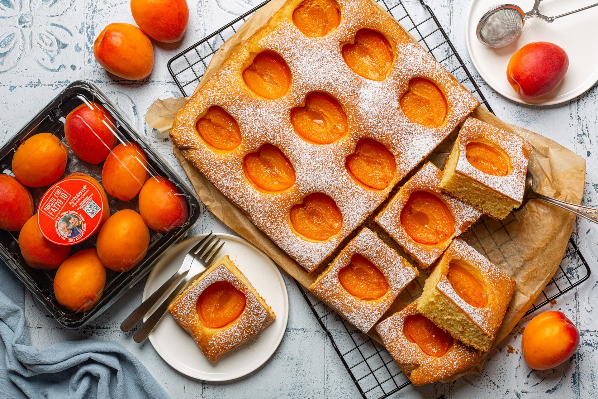 Torta soffice alle albicocche