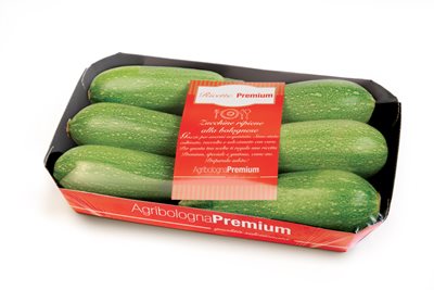Una confezione di zucchine bolognesi Agribologna Premium